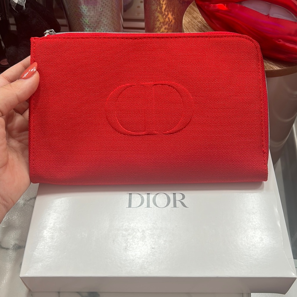 Dior makeup bag